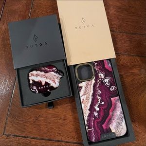 BURGA SET—Brand New!!  “Purple Skies” iPhone 13 case & AirPods 3 case